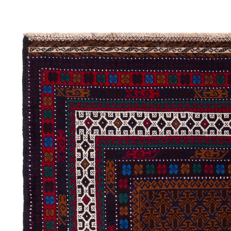 Belutsch Teppich - 120 x 185 cm - dunkelrot