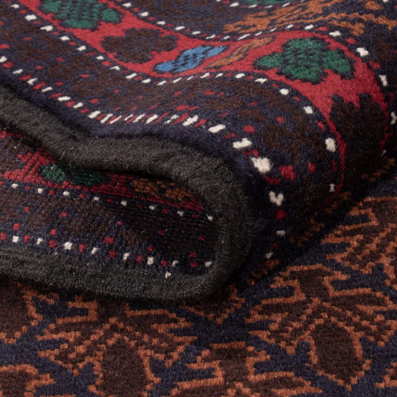 Belutsch Teppich - 120 x 185 cm - dunkelrot