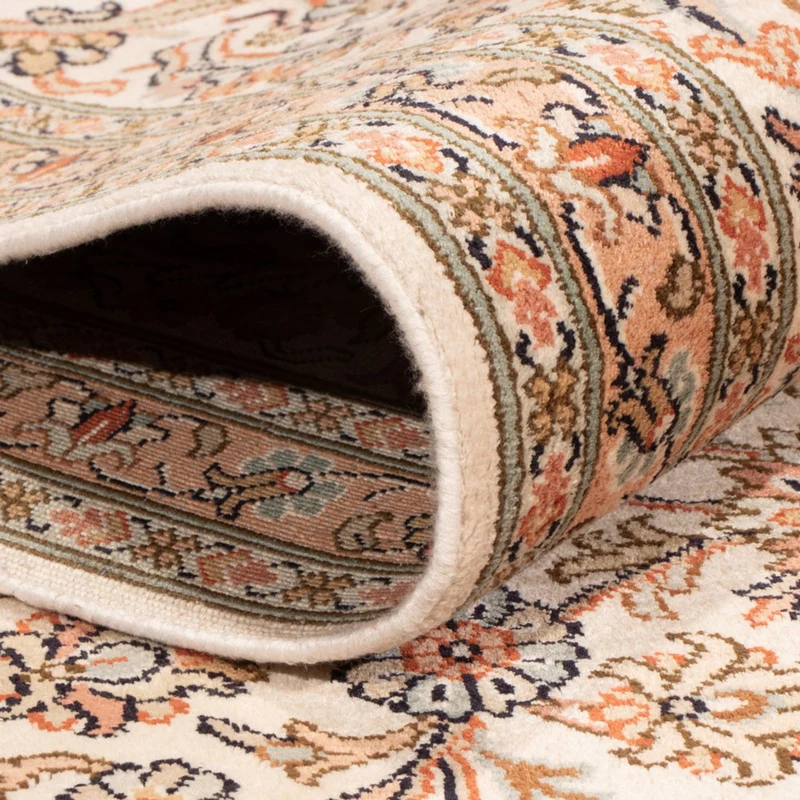 Kaschmir Seide Teppich 219x314cm - Orientteppich - beige