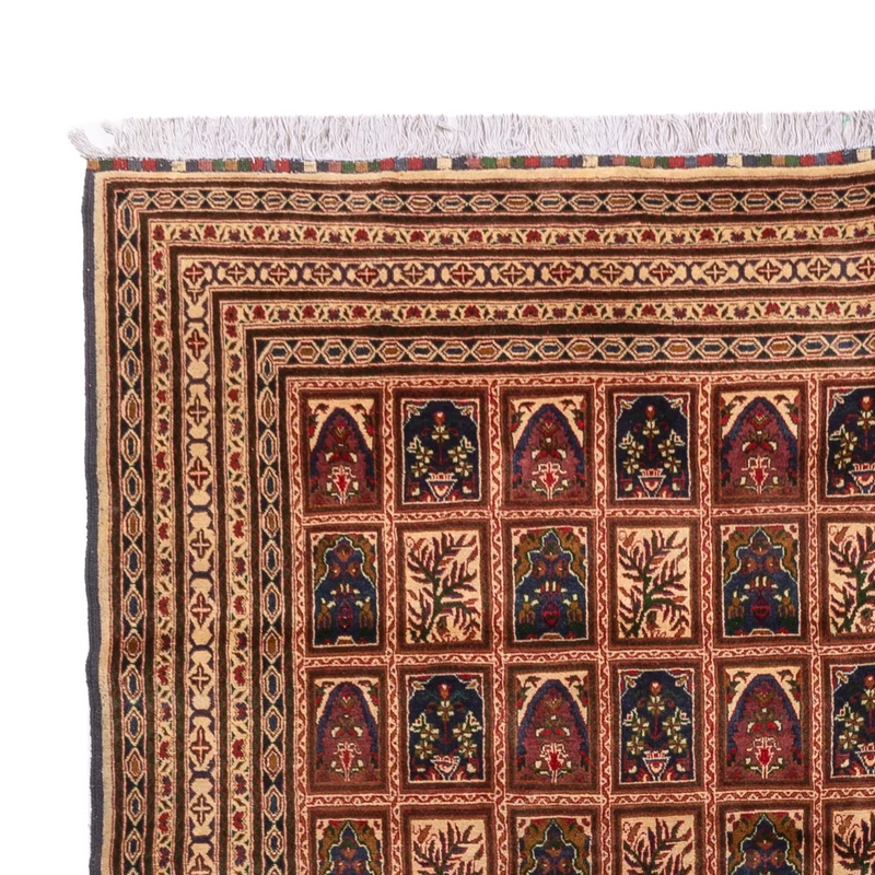 Afghan Teppich 240x339cm - Orientteppich - dunkelbeige