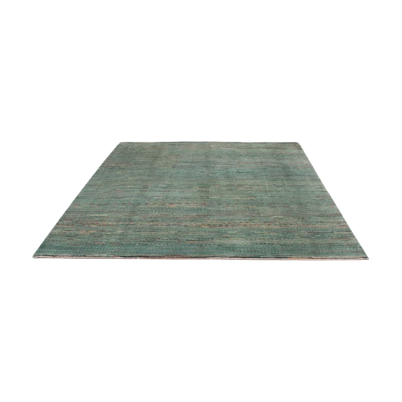 Designer Teppich 201x240cm - petrolblau