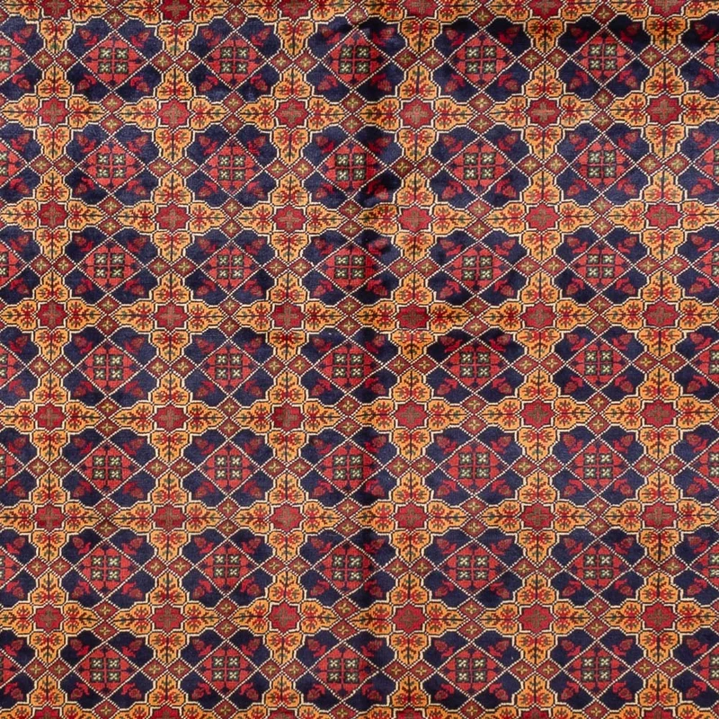 Afghan Teppich 286x388cm - Orientteppich - dunkelbeige