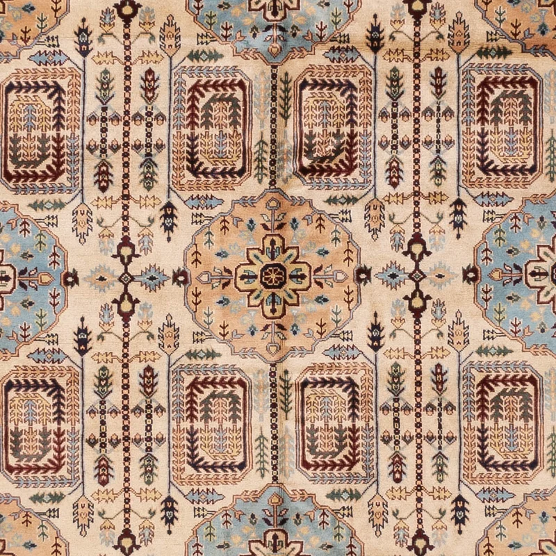 Afghan Teppich 250x346cm - Orientteppich - beige