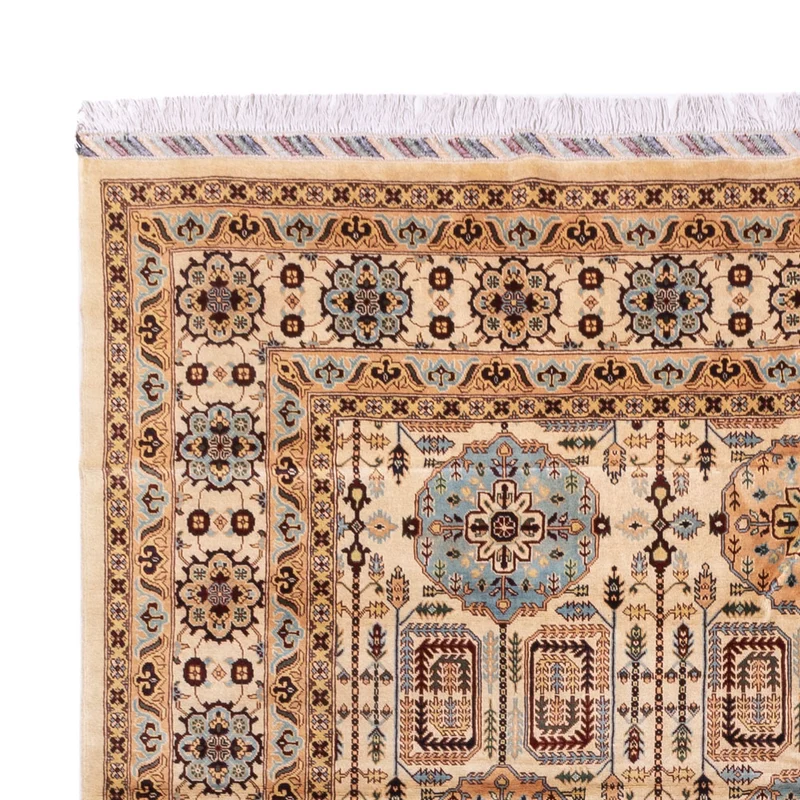 Afghan Teppich 250x346cm - Orientteppich - beige