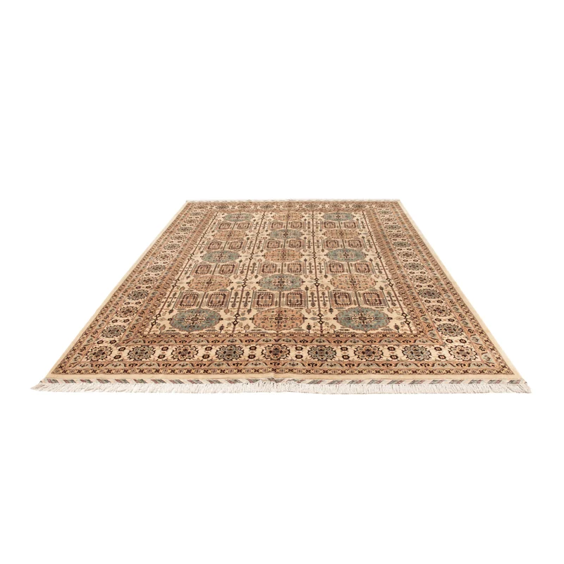 Afghan Teppich 250x346cm - Orientteppich - beige