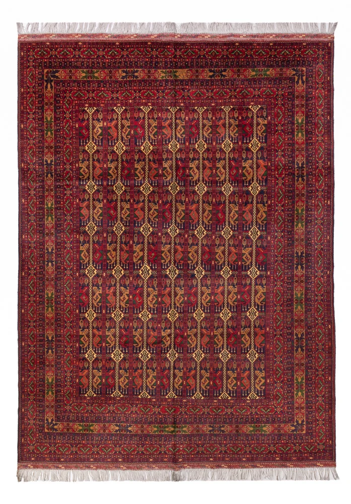 Afghan Teppich 254x353cm - Orientteppich - rost