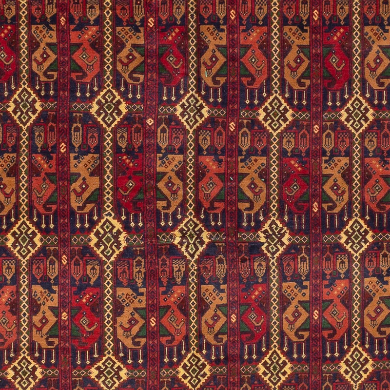 Afghan Teppich 254x353cm - Orientteppich - rost