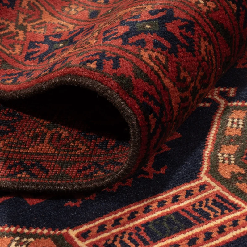 Afghan Teppich 86x409cm - Orientteppich - dunkelbeige