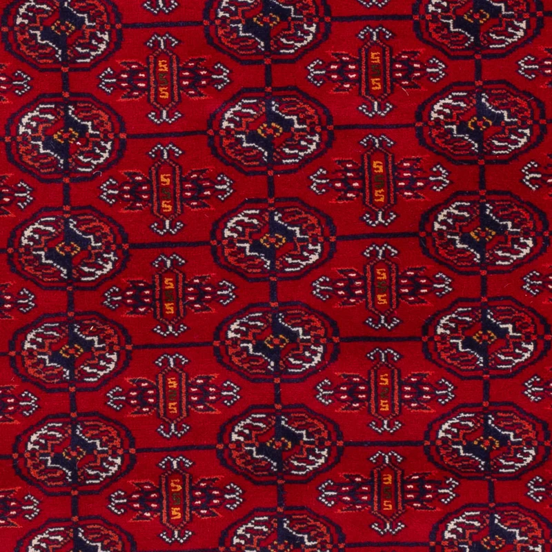 Buchara Teppich 133x189cm - Orientteppich - dunkelrot