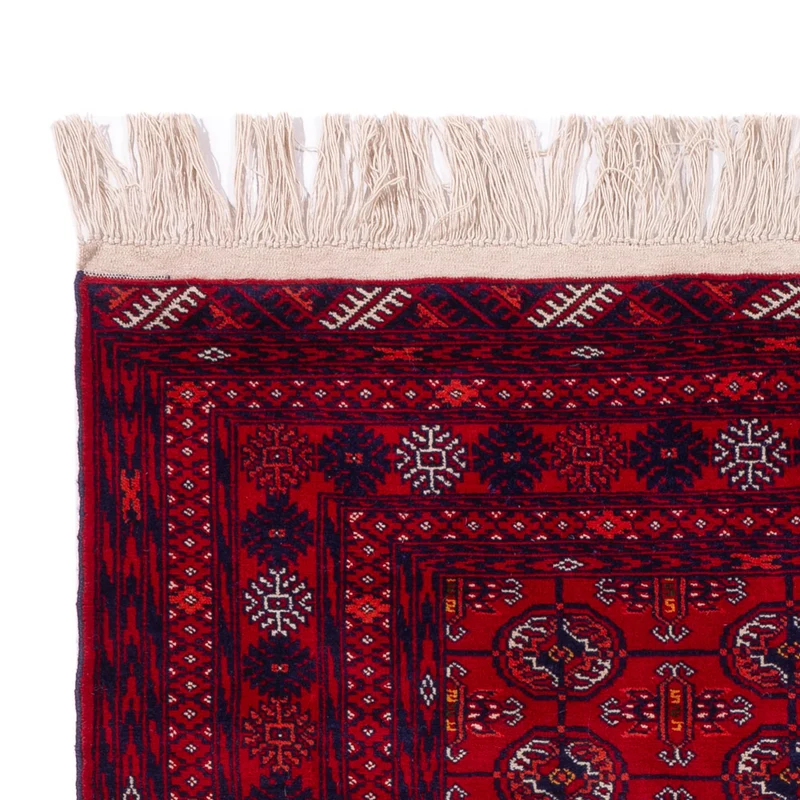 Buchara Teppich 133x189cm - Orientteppich - dunkelrot