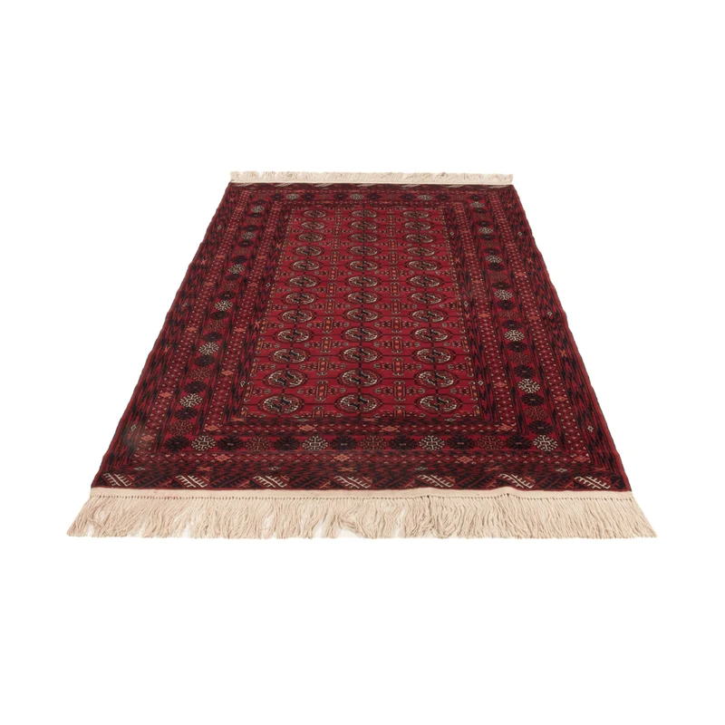 Buchara Teppich 133x189cm - Orientteppich - dunkelrot