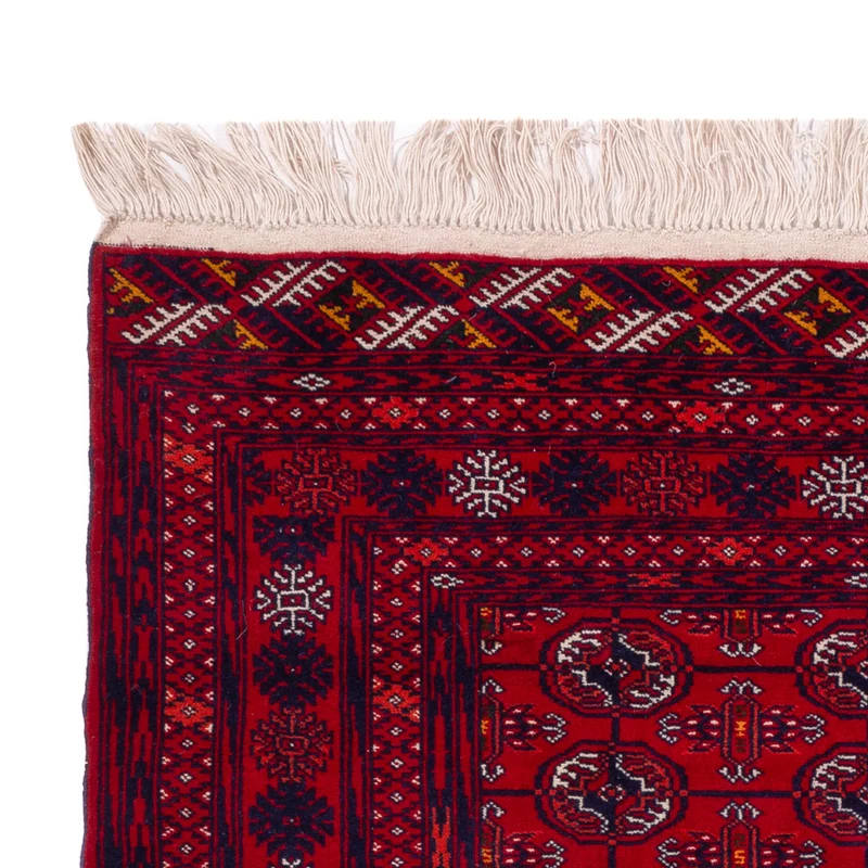 Buchara Teppich 133x196cm - Orientteppich - dunkelrot