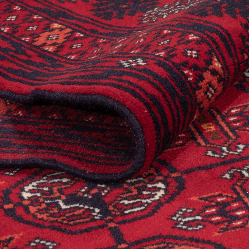 Buchara Teppich 133x196cm - Orientteppich - dunkelrot