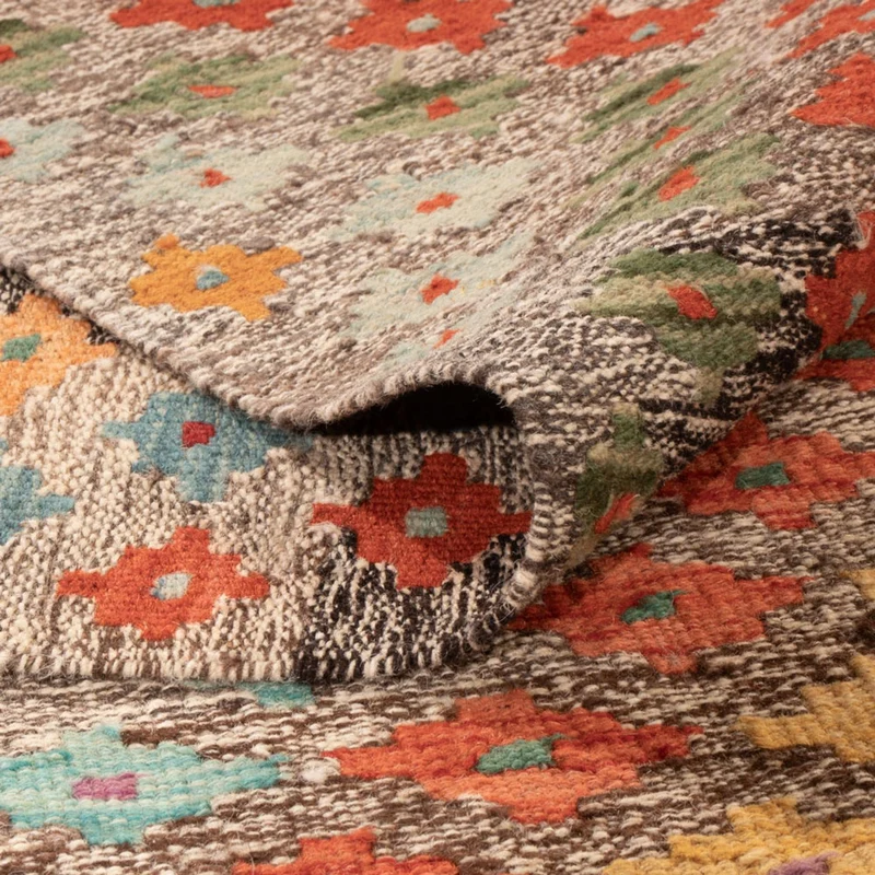 Kelim Maimene Teppich 206x298cm - mehrfarbig