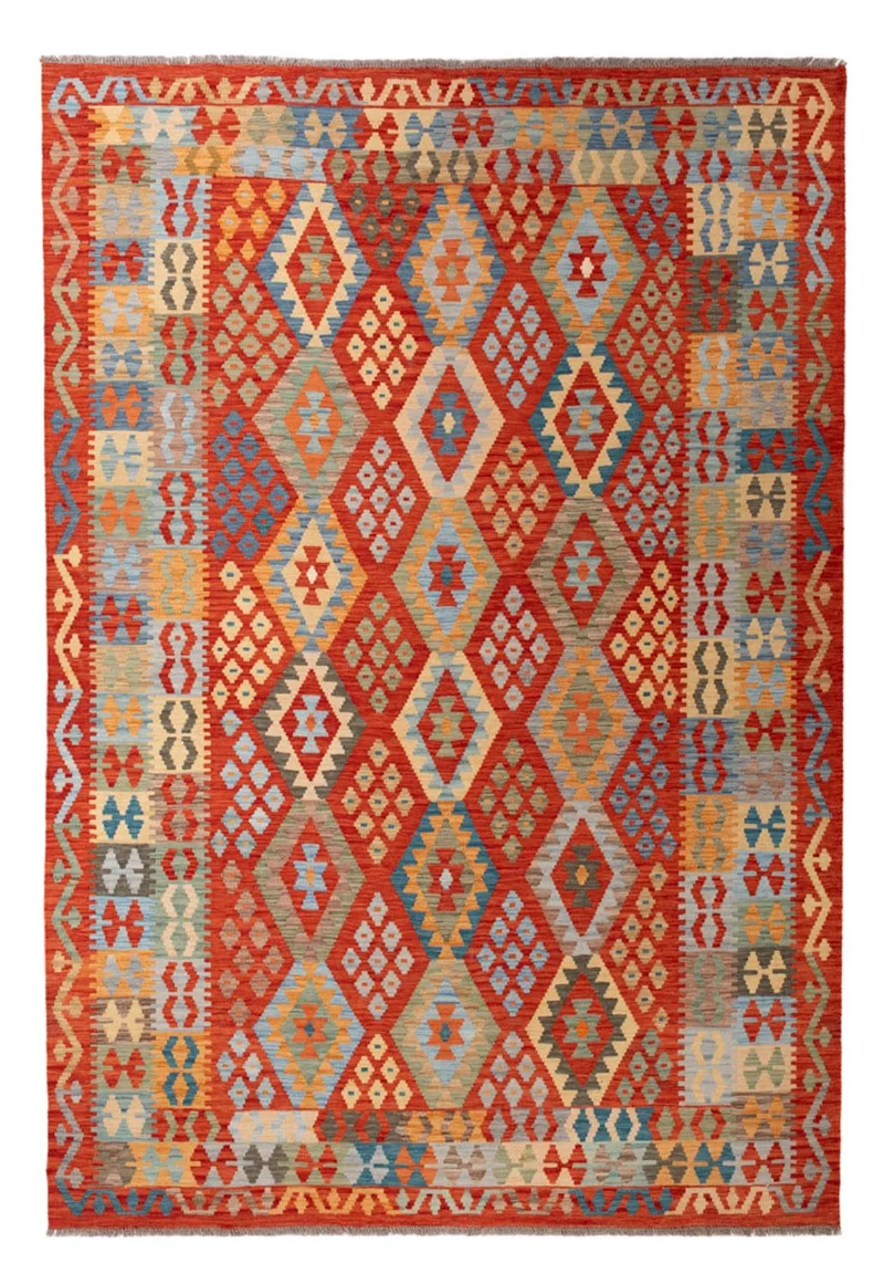 Kelim Maimene Teppich 202x304cm - mehrfarbig