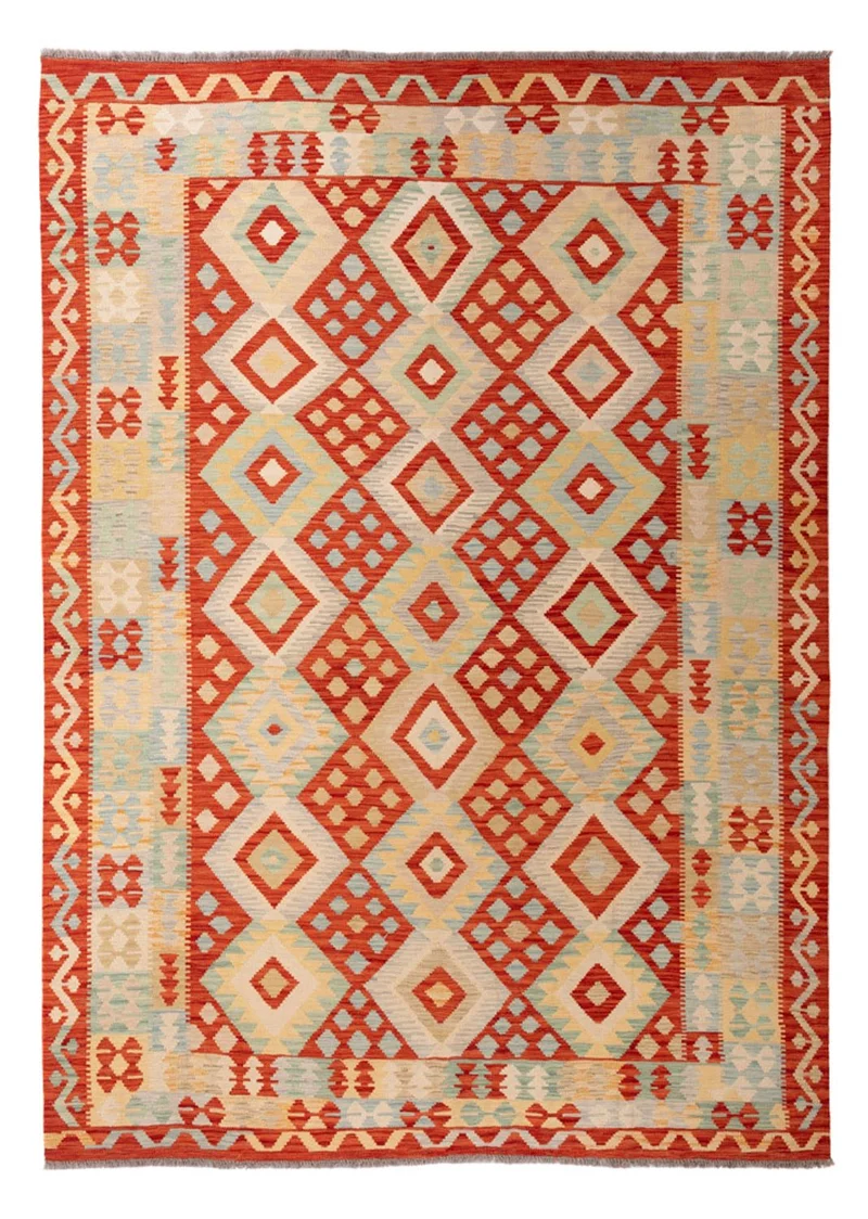 Kelim Maimene Teppich 209x294cm - mehrfarbig