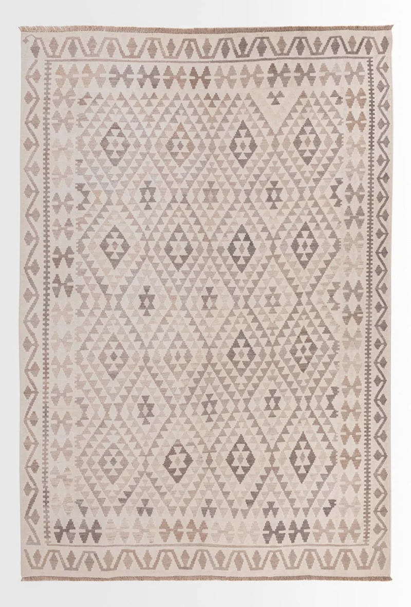 Kelim Maimene Teppich 208x294cm - grau