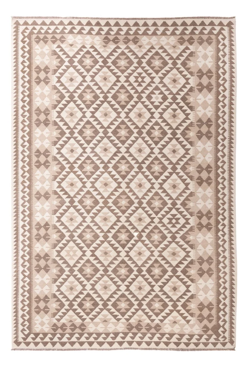 Kelim Maimene Teppich 207x299cm - hellgrau