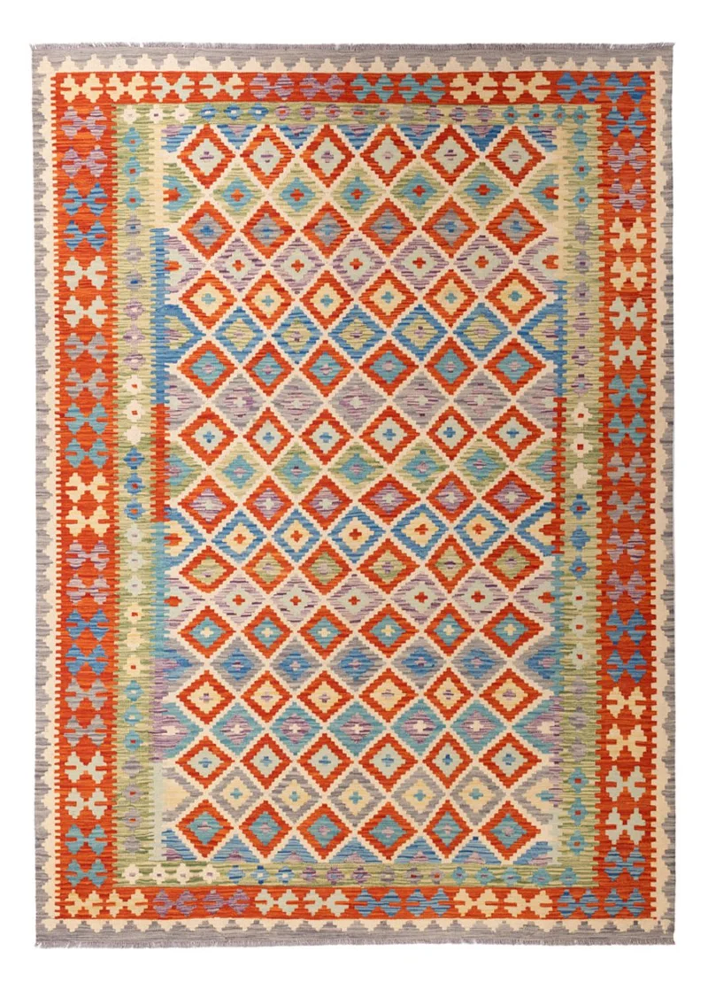 Kelim Maimene Teppich 208x298cm - mehrfarbig