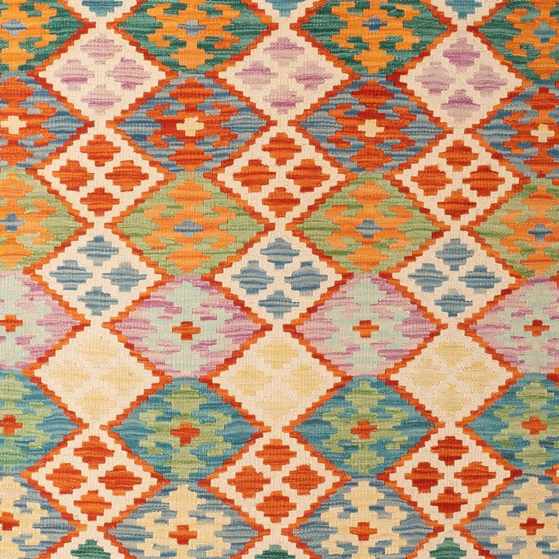 Kelim Maimene Teppich 201x306cm - mehrfarbig