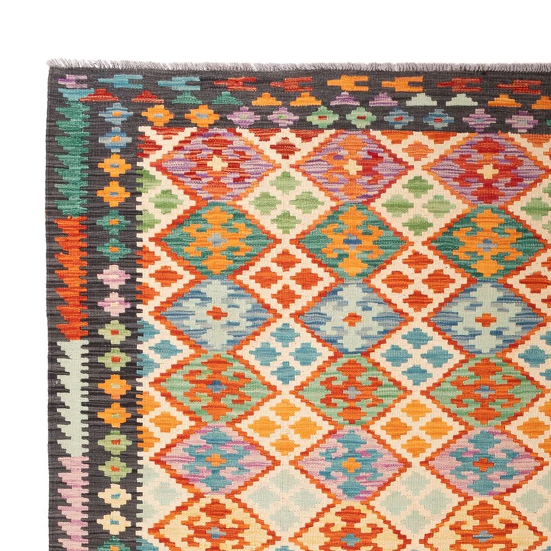 Kelim Maimene Teppich 201x306cm - mehrfarbig