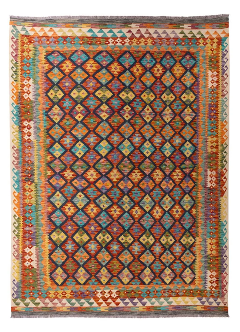 Kelim Maimene Teppich 207x295cm - mehrfarbig