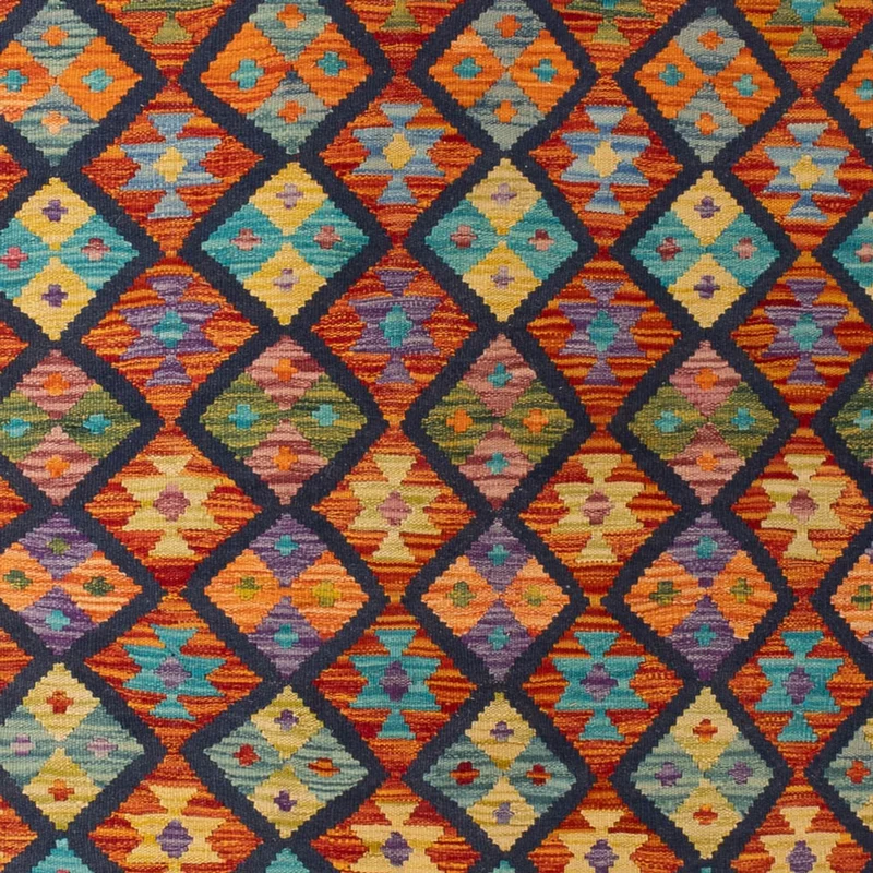 Kelim Maimene Teppich 207x295cm - mehrfarbig