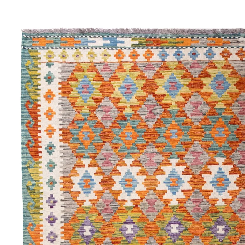 Kelim Maimene Teppich 206x298cm - mehrfarbig