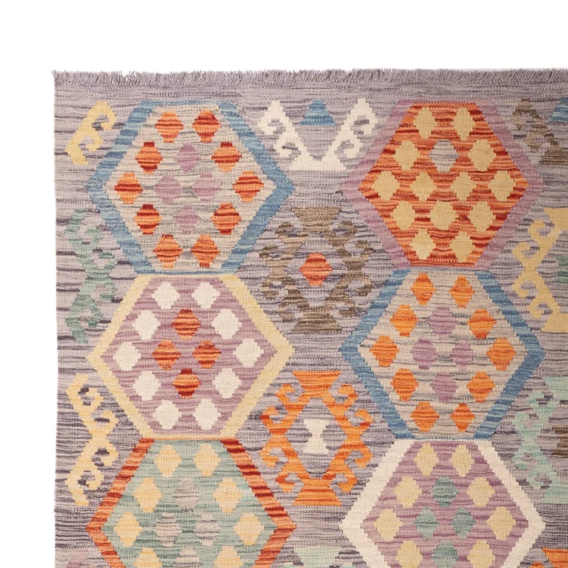 Kelim Maimene Teppich 205x296cm - mehrfarbig