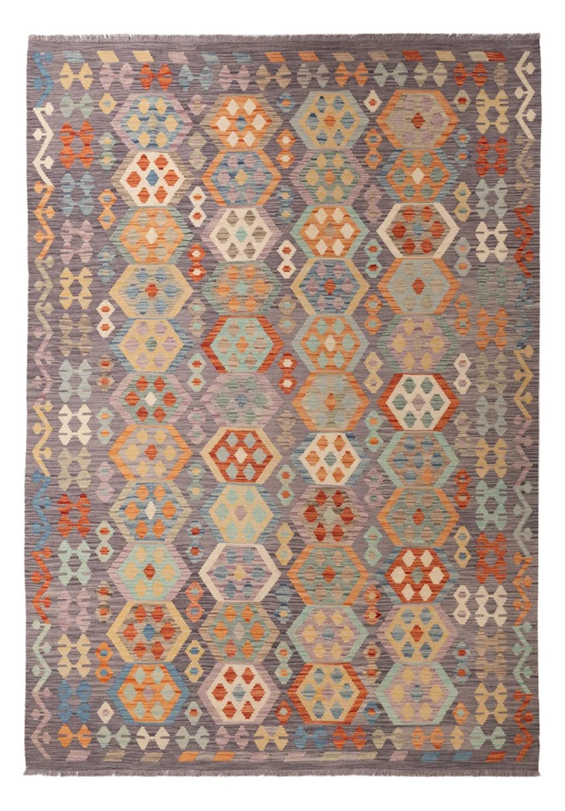 Kelim Maimene Teppich 205x296cm - mehrfarbig