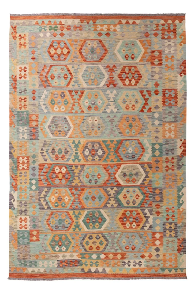 Kelim Maimene Teppich 203x300cm - mehrfarbig