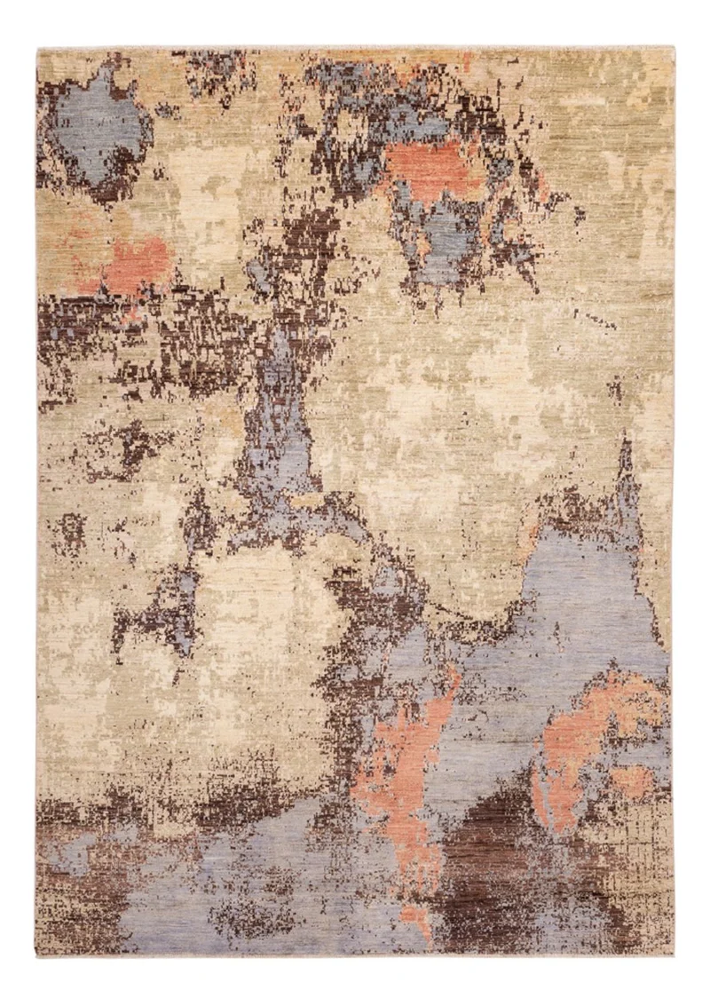 Designer Teppich 203x295cm - mehrfarbig
