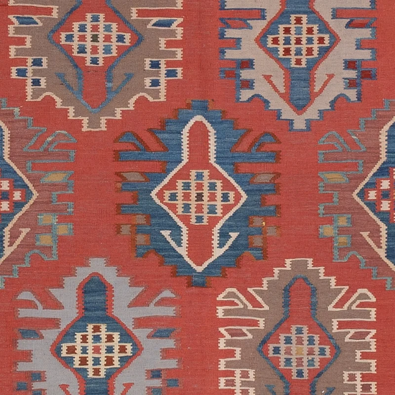 Kelim Afghan Teppich 177x253cm - rot