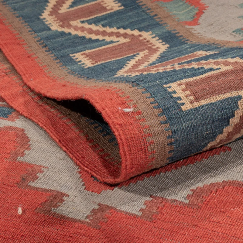 Kelim Afghan Teppich 177x253cm - rot
