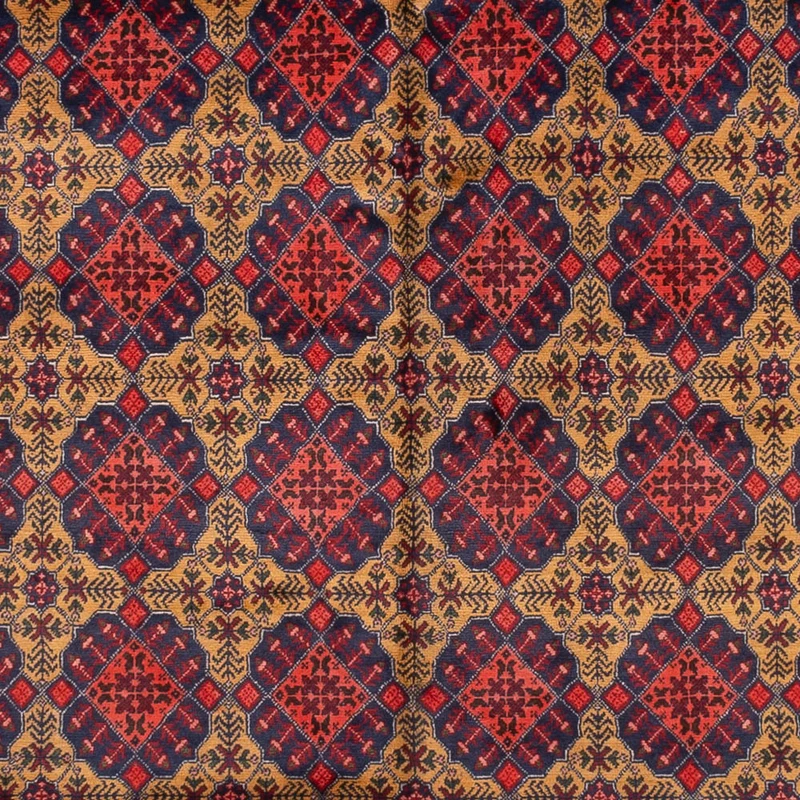 Afghan Teppich 240x333cm - Orientteppich - dunkelbeige