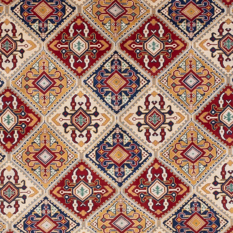 Afghan Teppich 250x355cm - Orientteppich - hellbeige