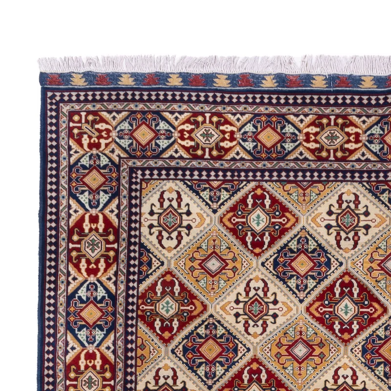 Afghan Teppich 250x355cm - Orientteppich - hellbeige