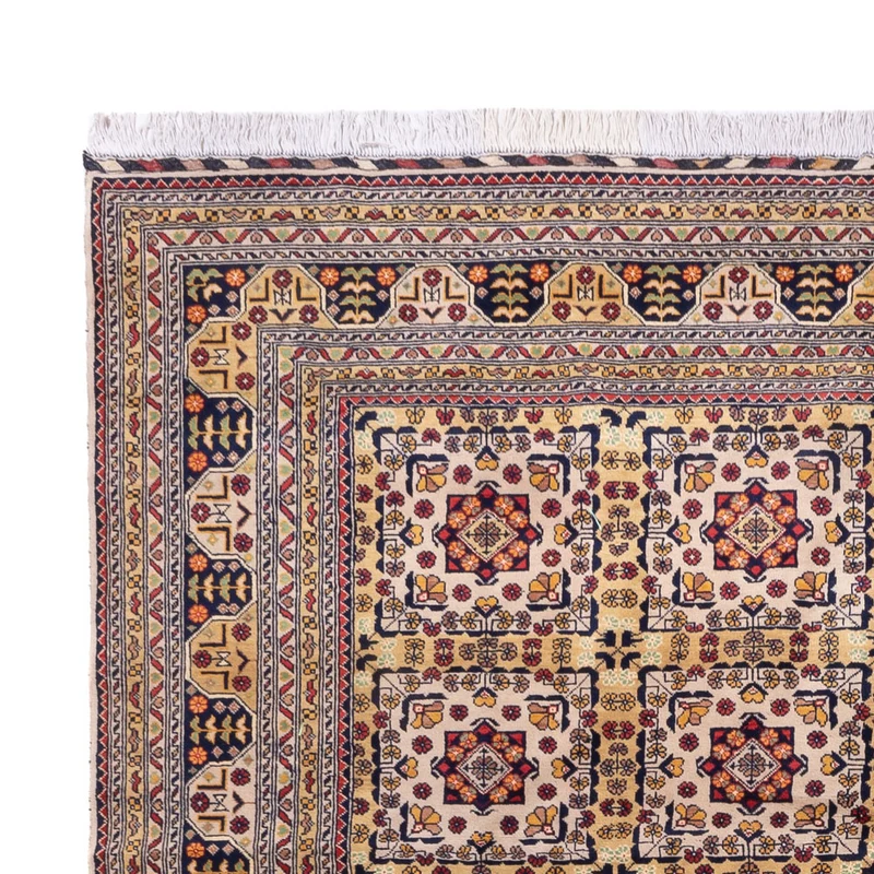 Afghan Teppich 250x330cm - Orientteppich - dunkelbeige