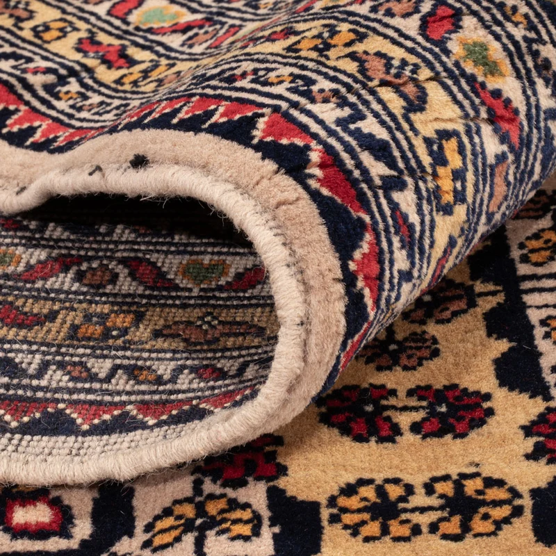Afghan Teppich 250x330cm - Orientteppich - dunkelbeige
