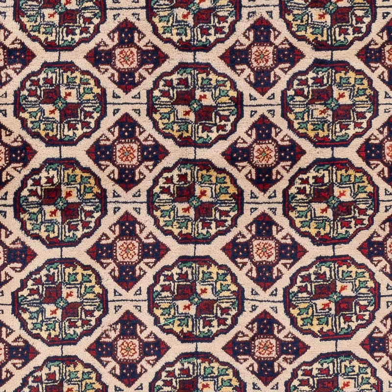 Afghan Teppich 151x194cm - Orientteppich - hellgrau