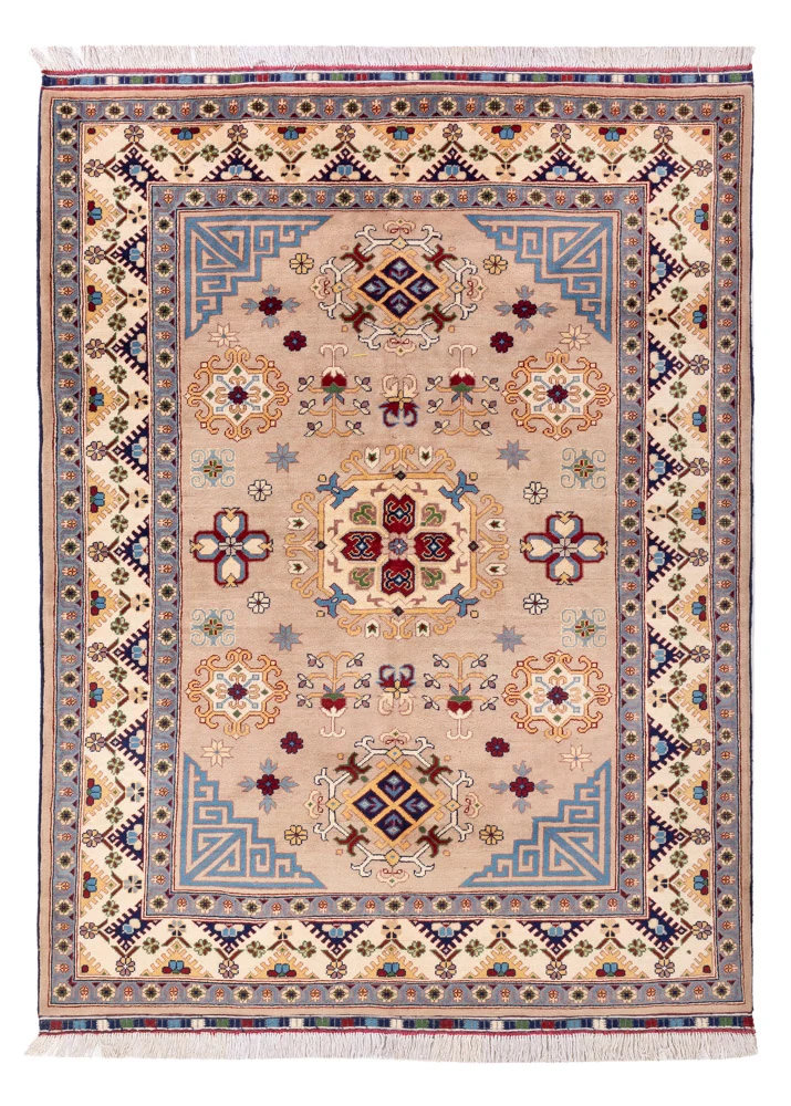 Afghan Teppich 150x200cm - Orientteppich - beige
