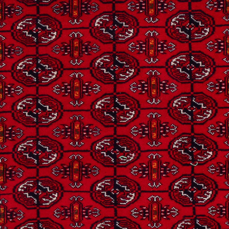Buchara Teppich 132x209cm - Orientteppich - dunkelrot
