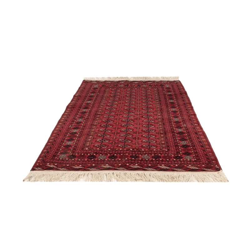 Buchara Teppich 132x209cm - Orientteppich - dunkelrot