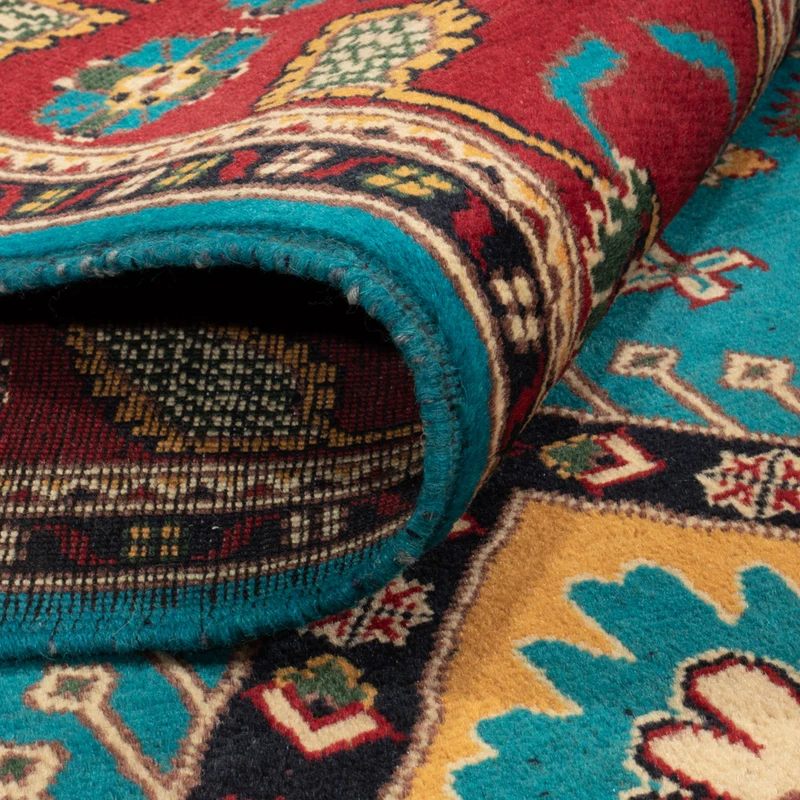 Afghan Teppich 150x195cm - Orientteppich - blau