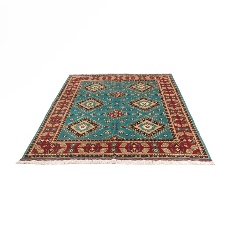 Afghan Teppich 150x195cm - Orientteppich - blau