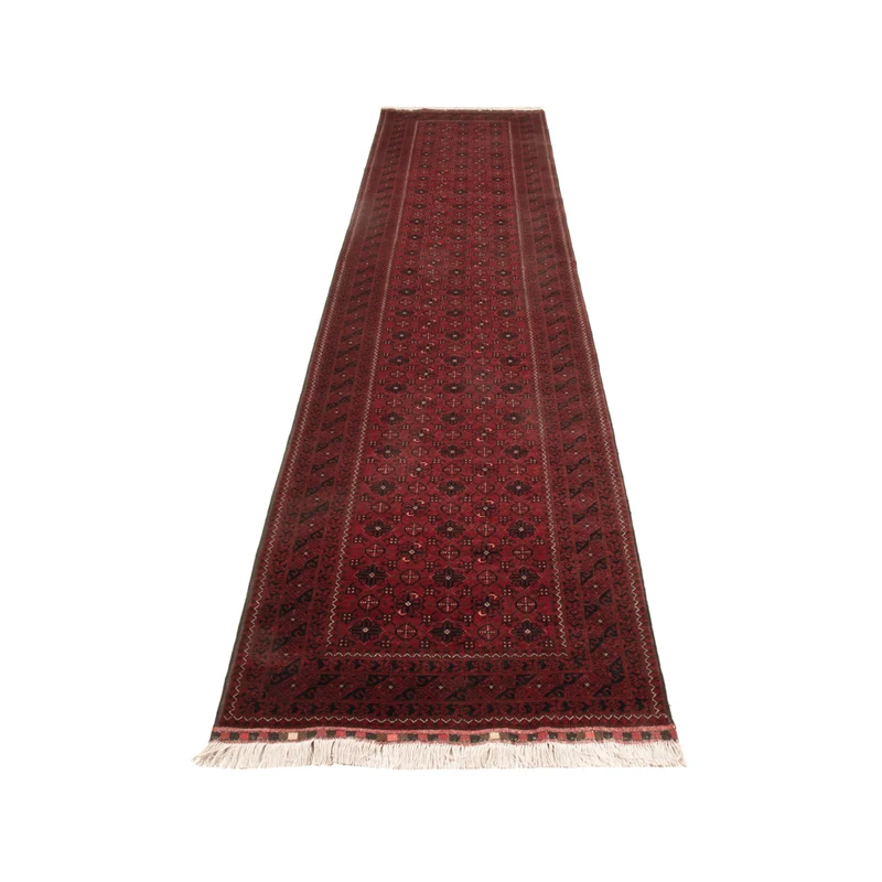 Afghan Teppich 84x384cm - Orientteppich - rot