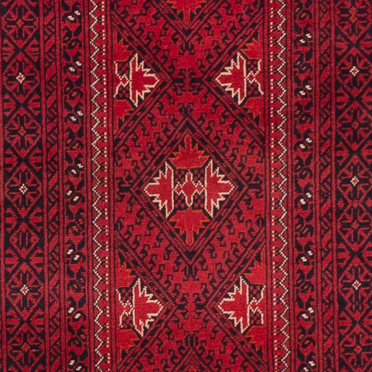 Afghan Teppich 77x388cm - Orientteppich - rot