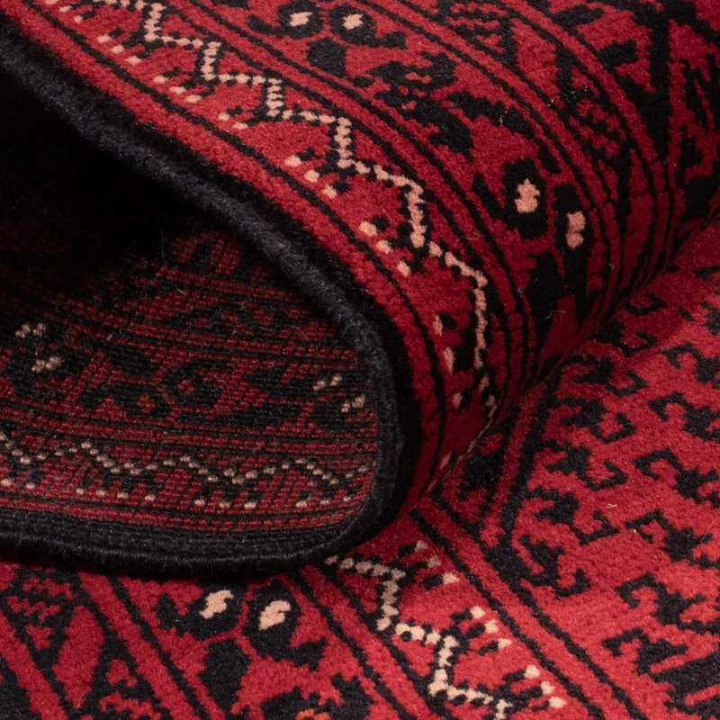 Afghan Teppich 77x388cm - Orientteppich - rot