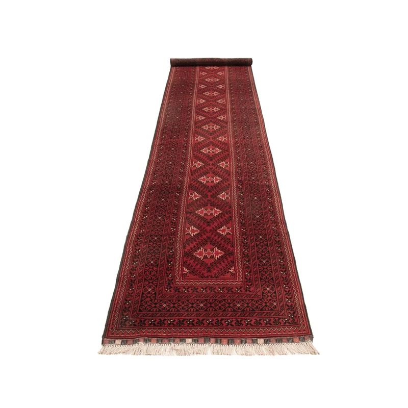 Afghan Teppich 77x388cm - Orientteppich - rot