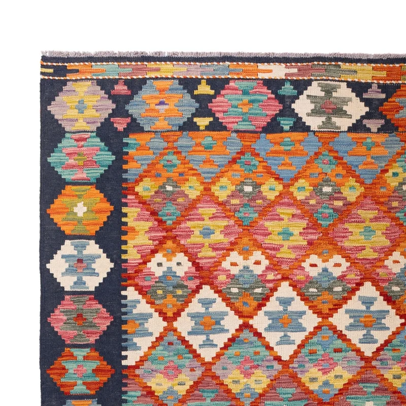 Kelim Maimene Teppich 210x293cm - mehrfarbig